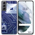 Funda Gel Tpu para Samsung Galaxy S21 5G diseño Circuito Dibujos