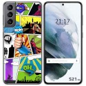 Funda Gel Tpu para Samsung Galaxy S21 5G diseño Comic Dibujos