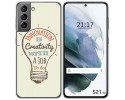 Funda Gel Tpu para Samsung Galaxy S21 5G diseño Creativity Dibujos