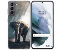 Funda Gel Tpu para Samsung Galaxy S21 5G diseño Elefante Dibujos
