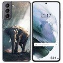 Funda Gel Tpu para Samsung Galaxy S21 5G diseño Elefante Dibujos