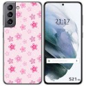 Funda Gel Tpu para Samsung Galaxy S21 5G diseño Flores Dibujos