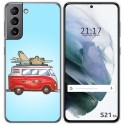 Funda Gel Tpu para Samsung Galaxy S21 5G diseño Furgoneta Dibujos