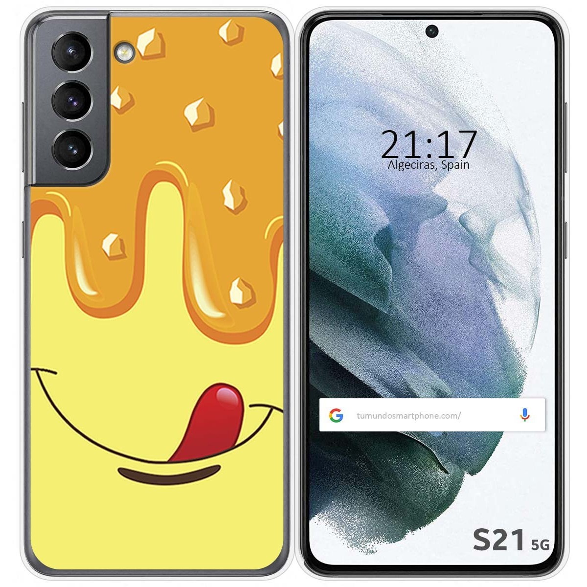 Funda Gel Tpu para Samsung Galaxy S21 5G diseño Helado Vainilla Dibujos