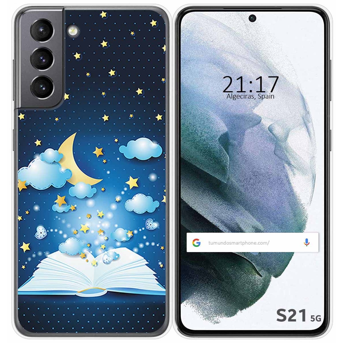 Funda Gel Tpu para Samsung Galaxy S21 5G diseño Libro Cuentos Dibujos