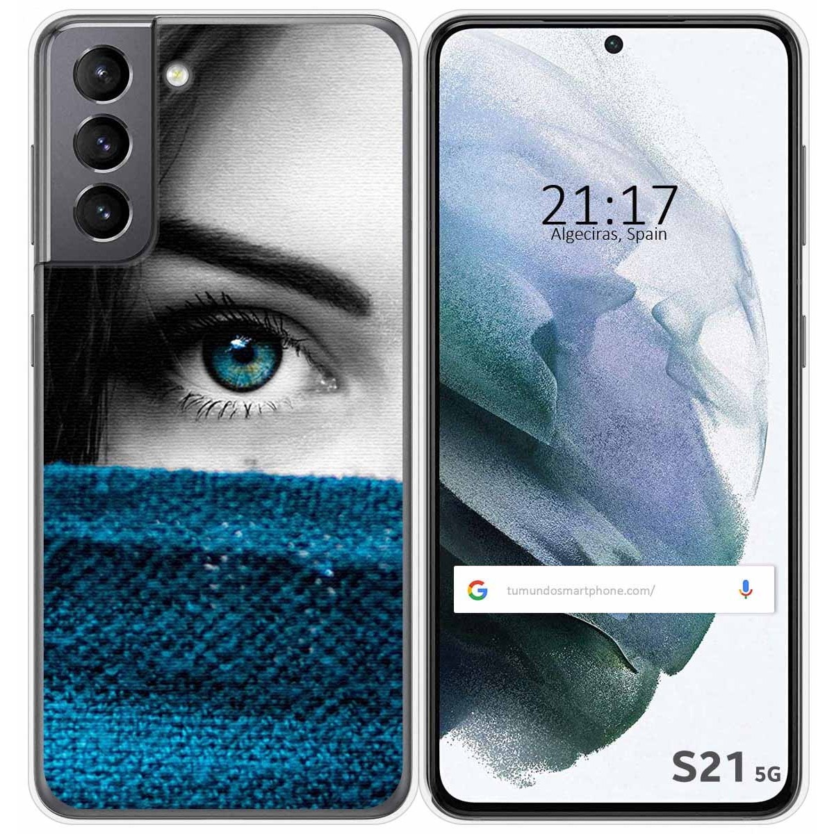 Funda Gel Tpu para Samsung Galaxy S21 5G diseño Ojo Dibujos