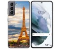 Funda Gel Tpu para Samsung Galaxy S21 5G diseño Paris Dibujos