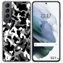 Funda Gel Tpu para Samsung Galaxy S21 5G diseño Snow Camuflaje Dibujos