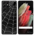 Funda Gel Transparente para Samsung Galaxy S21 Ultra 5G diseño Araña Dibujos