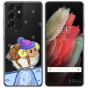 Funda Gel Transparente para Samsung Galaxy S21 Ultra 5G diseño Cabra Dibujos