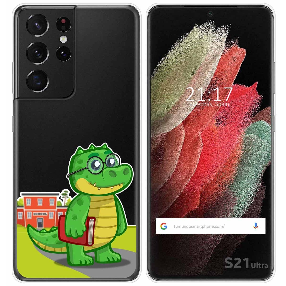 Funda Gel Transparente para Samsung Galaxy S21 Ultra 5G diseño Coco Dibujos