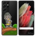 Funda Gel Transparente para Samsung Galaxy S21 Ultra 5G diseño Mono Dibujos