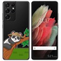 Funda Gel Transparente para Samsung Galaxy S21 Ultra 5G diseño Panda Dibujos