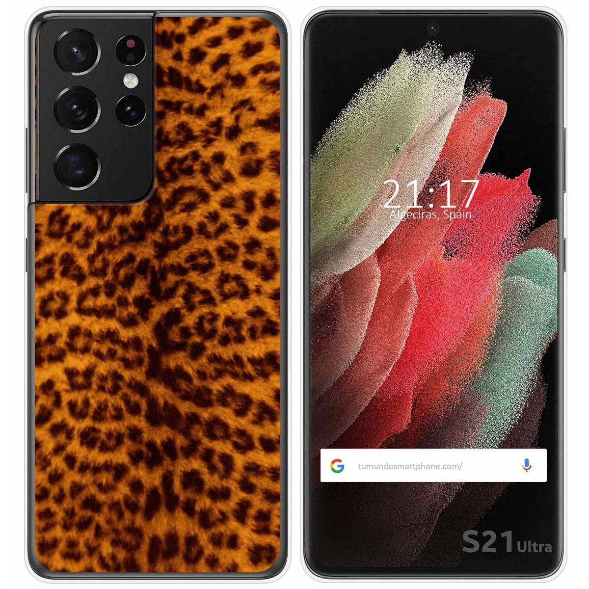 Funda Gel Tpu para Samsung Galaxy S21 Ultra 5G diseño Animal 03 Dibujos