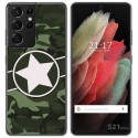Funda Gel Tpu para Samsung Galaxy S21 Ultra 5G diseño Camuflaje 01 Dibujos