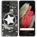 Funda Gel Tpu para Samsung Galaxy S21 Ultra 5G diseño Camuflaje 02 Dibujos