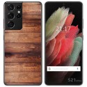 Funda Gel Tpu para Samsung Galaxy S21 Ultra 5G diseño Madera 02 Dibujos