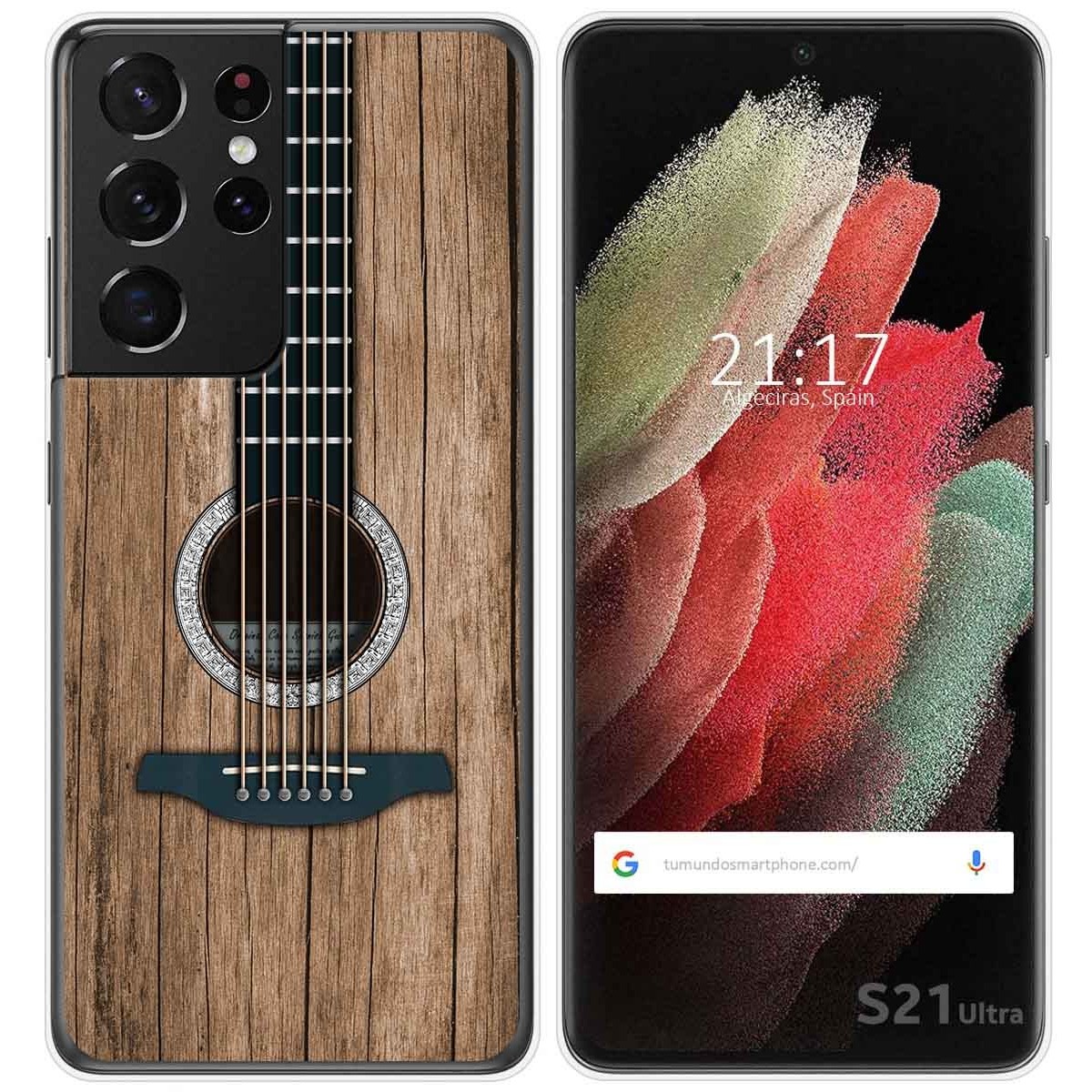 Funda Gel Tpu para Samsung Galaxy S21 Ultra 5G diseño Madera 11 Dibujos