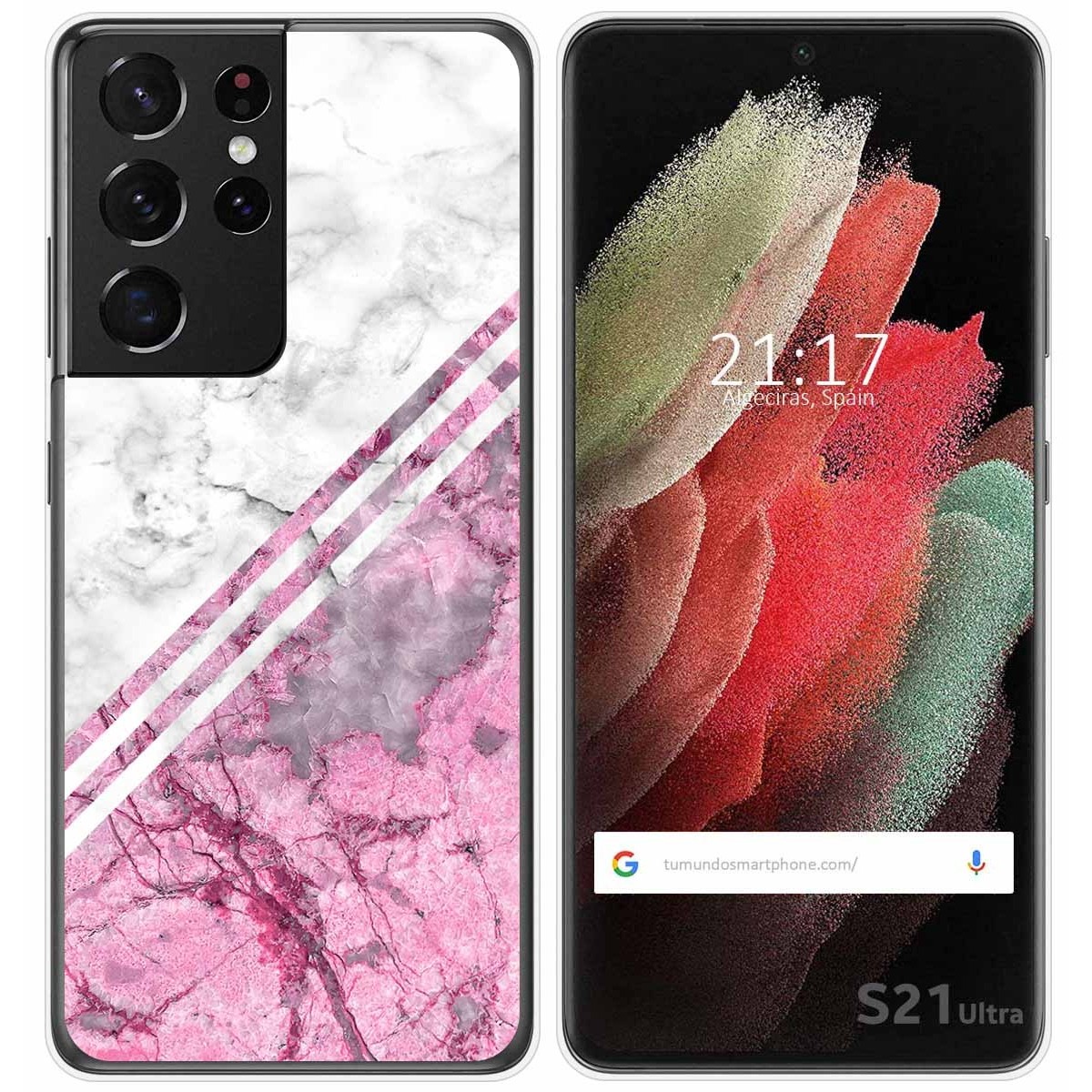 Funda Gel Tpu para Samsung Galaxy S21 Ultra 5G diseño Mármol 03 Dibujos