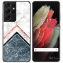 Funda Gel Tpu para Samsung Galaxy S21 Ultra 5G diseño Mármol 05 Dibujos