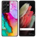 Funda Gel Tpu para Samsung Galaxy S21 Ultra 5G diseño Mármol 15 Dibujos