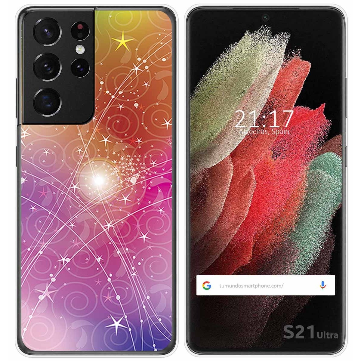 Funda Gel Tpu para Samsung Galaxy S21 Ultra 5G diseño Abstracto Dibujos