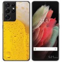 Funda Gel Tpu para Samsung Galaxy S21 Ultra 5G diseño Cerveza Dibujos