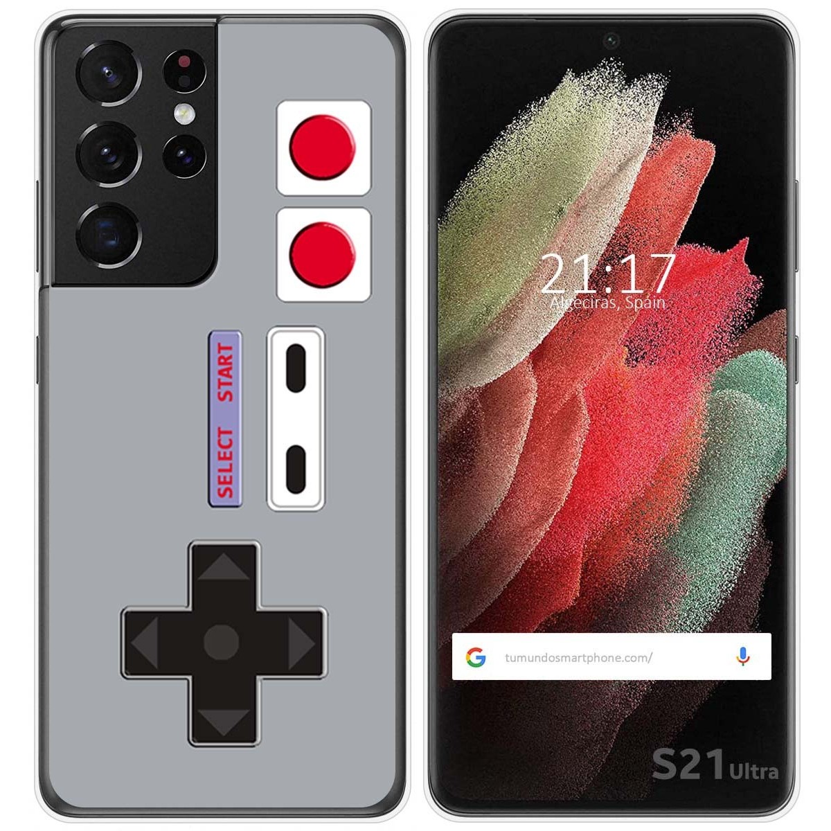 Funda Gel Tpu para Samsung Galaxy S21 Ultra 5G diseño Consola Dibujos