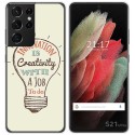 Funda Gel Tpu para Samsung Galaxy S21 Ultra 5G diseño Creativity Dibujos