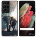 Funda Gel Tpu para Samsung Galaxy S21 Ultra 5G diseño Elefante Dibujos