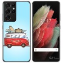 Funda Gel Tpu para Samsung Galaxy S21 Ultra 5G diseño Furgoneta Dibujos