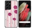 Funda Gel Tpu para Samsung Galaxy S21 Ultra 5G diseño Flores Vintage Dibujos