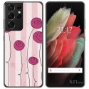 Funda Gel Tpu para Samsung Galaxy S21 Ultra 5G diseño Flores Vintage Dibujos