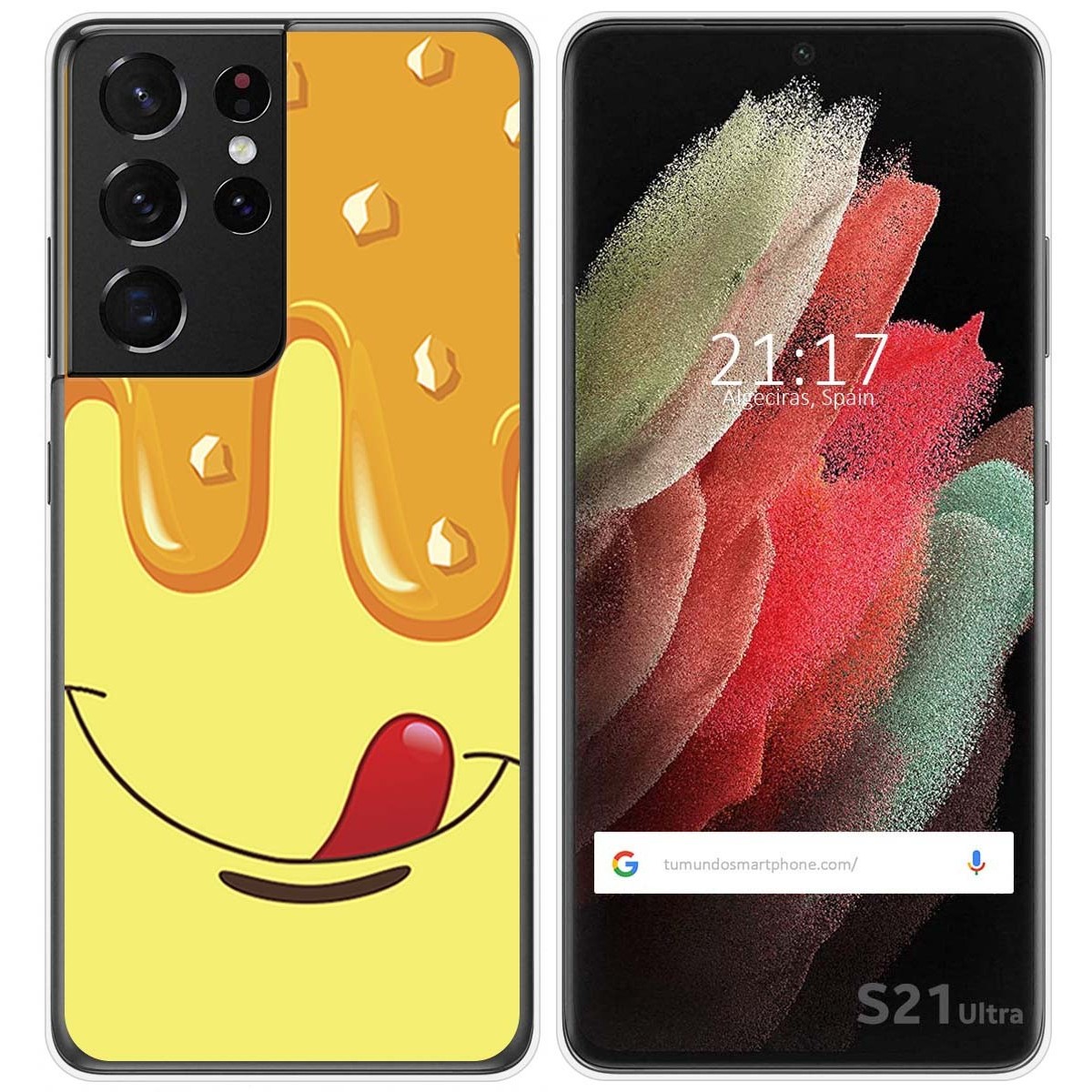 Funda Gel Tpu para Samsung Galaxy S21 Ultra 5G diseño Helado Vainilla Dibujos
