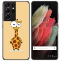 Funda Gel Tpu para Samsung Galaxy S21 Ultra 5G diseño Jirafa Dibujos