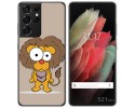 Funda Gel Tpu para Samsung Galaxy S21 Ultra 5G diseño Leon Dibujos