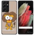 Funda Gel Tpu para Samsung Galaxy S21 Ultra 5G diseño Leon Dibujos