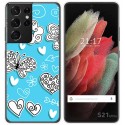 Funda Gel Tpu para Samsung Galaxy S21 Ultra 5G diseño Mariposas Dibujos