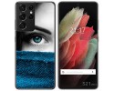 Funda Gel Tpu para Samsung Galaxy S21 Ultra 5G diseño Ojo Dibujos