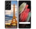 Funda Gel Tpu para Samsung Galaxy S21 Ultra 5G diseño Paris Dibujos