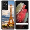Funda Gel Tpu para Samsung Galaxy S21 Ultra 5G diseño Paris Dibujos