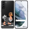 Funda Gel Transparente para Samsung Galaxy S21+ Plus 5G diseño Avestruz Dibujos