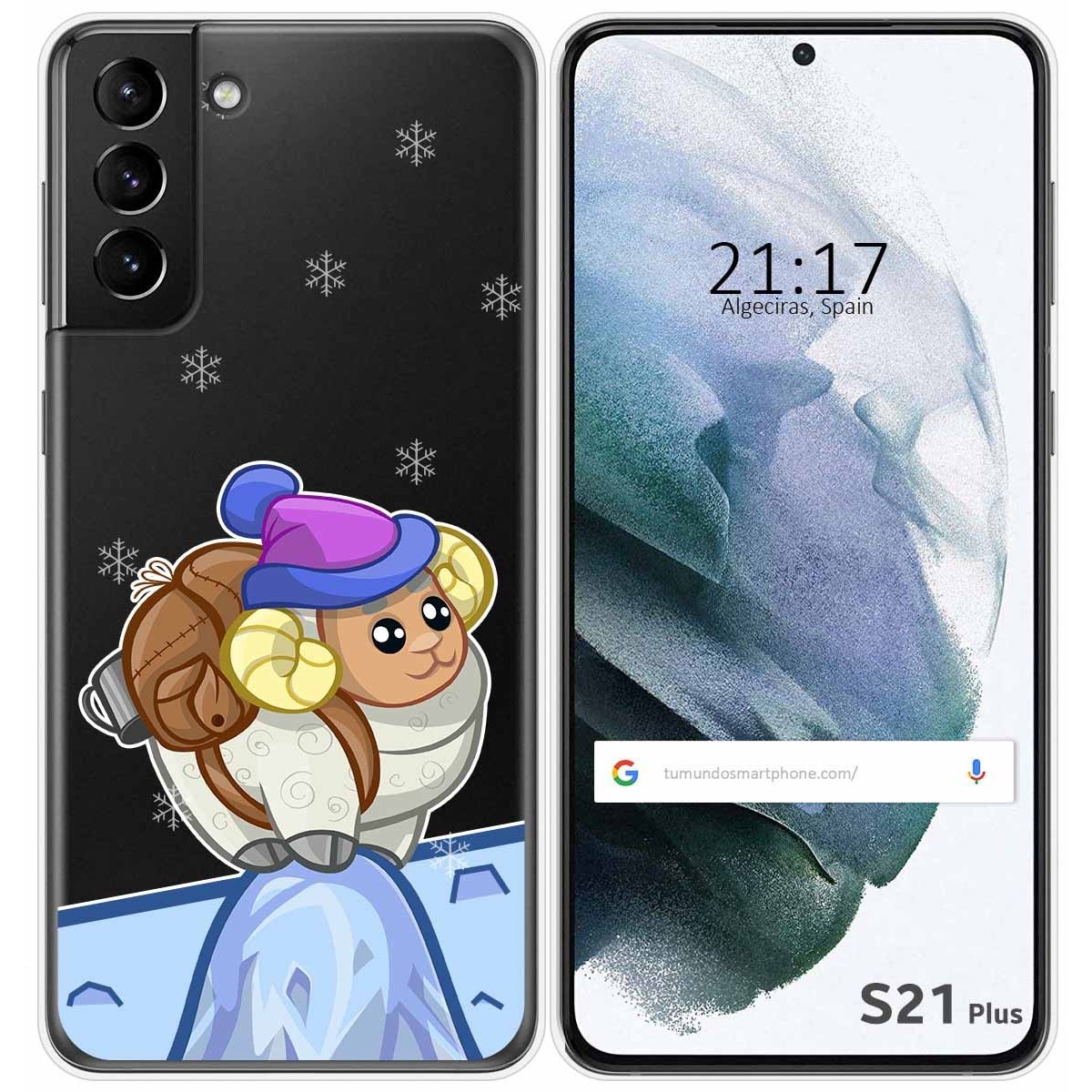 Funda Gel Transparente para Samsung Galaxy S21+ Plus 5G diseño Cabra Dibujos