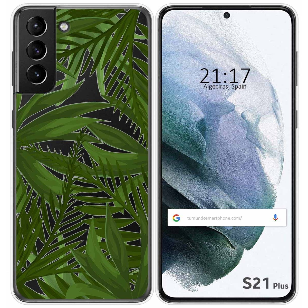 Funda Gel Transparente para Samsung Galaxy S21+ Plus 5G diseño Jungla Dibujos