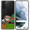 Funda Gel Transparente para Samsung Galaxy S21+ Plus 5G diseño Panda Dibujos