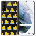 Funda Gel Transparente para Samsung Galaxy S21+ Plus 5G diseño Pato Dibujos