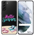 Funda Gel Transparente para Samsung Galaxy S21+ Plus 5G diseño Summer Dibujos