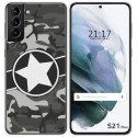 Funda Gel Tpu para Samsung Galaxy S21+ Plus 5G diseño Camuflaje 02 Dibujos