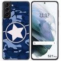 Funda Gel Tpu para Samsung Galaxy S21+ Plus 5G diseño Camuflaje 03 Dibujos