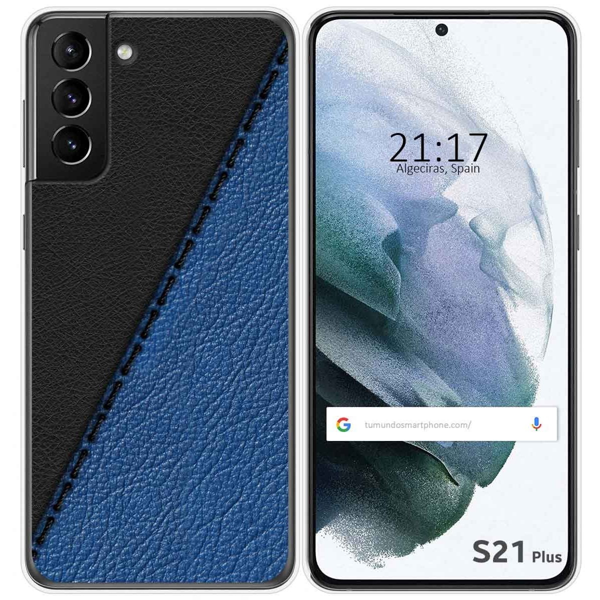 Funda Gel Tpu para Samsung Galaxy S21+ Plus 5G diseño Cuero 02 Dibujos